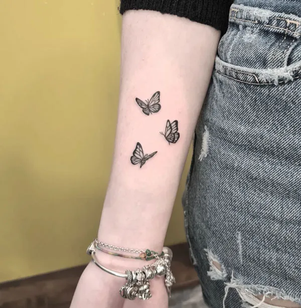 Small butterfly tattoo 102