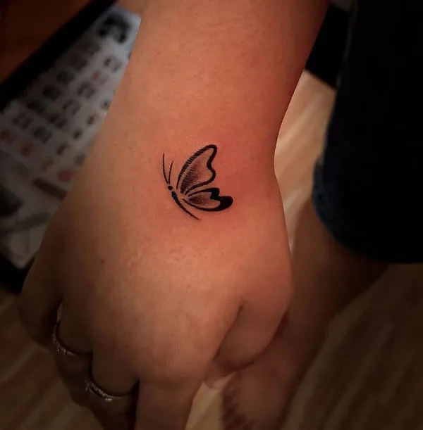 Small butterfly tattoo 107