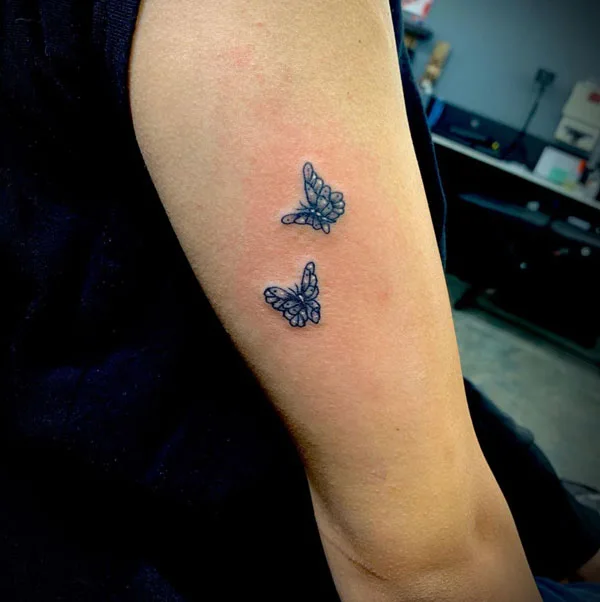 Small butterfly tattoo 16