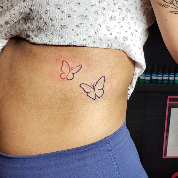 Small butterfly tattoo 27