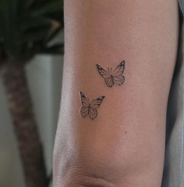 Small butterfly tattoo 44