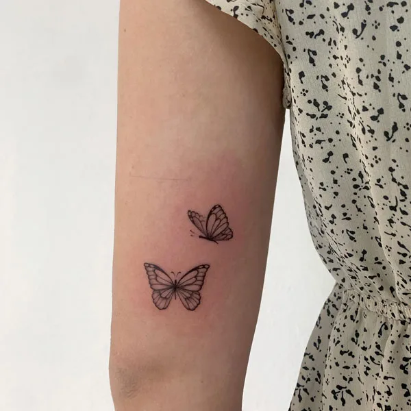 Small butterfly tattoo 74