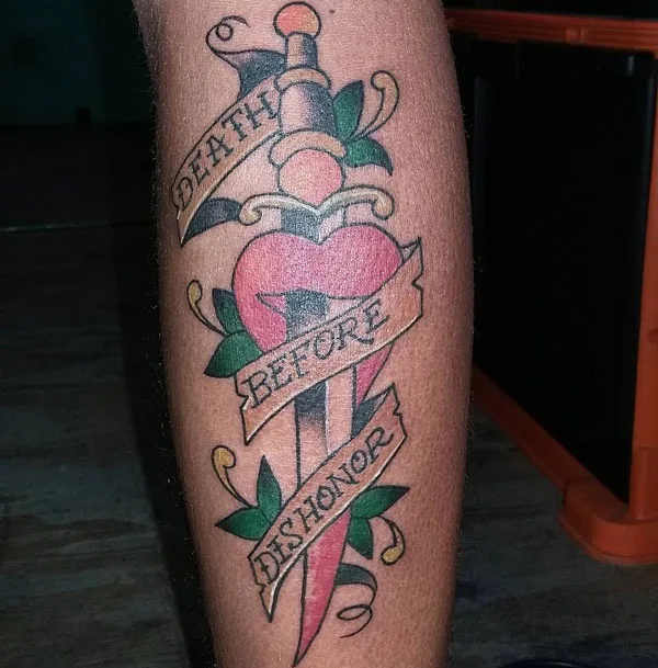 Death before dishonor tattoo 10