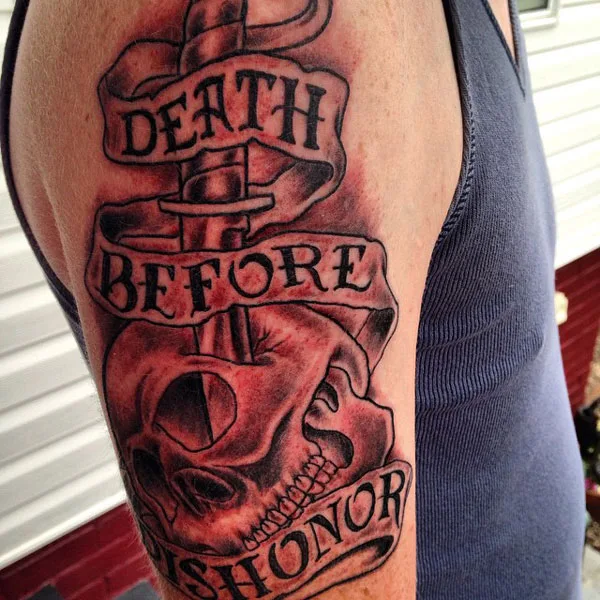 Death before dishonor tattoo 4