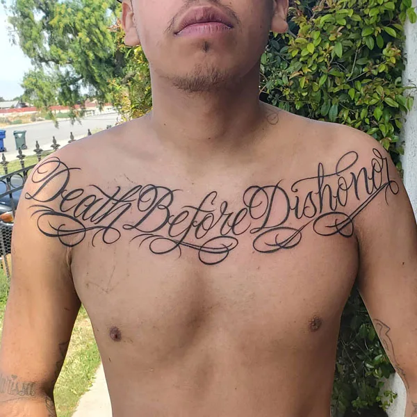 Death before dishonor tattoo 40