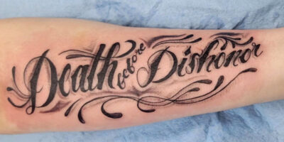 Death before dishonor tattoo