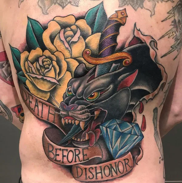 Death before dishonor tattoo 56