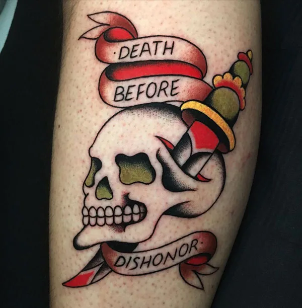 Death before dishonor tattoo 6