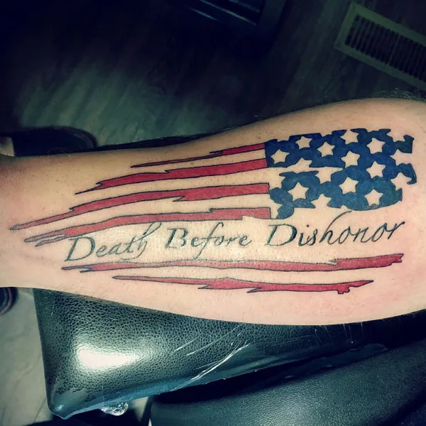Death before dishonor tattoo 61