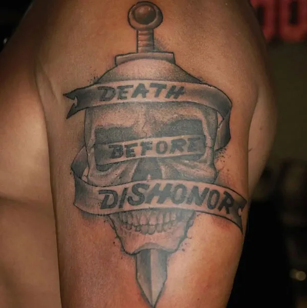 Death before dishonor tattoo 74