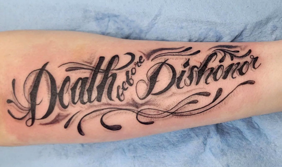 Loyalty before dishonor tattoo