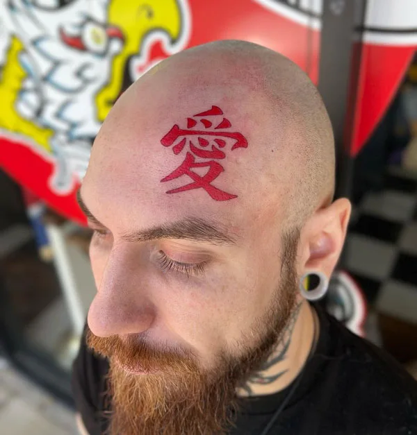 Gaara tattoo on forehead