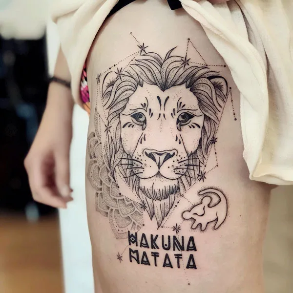 Lion king hakuna matata tattoo