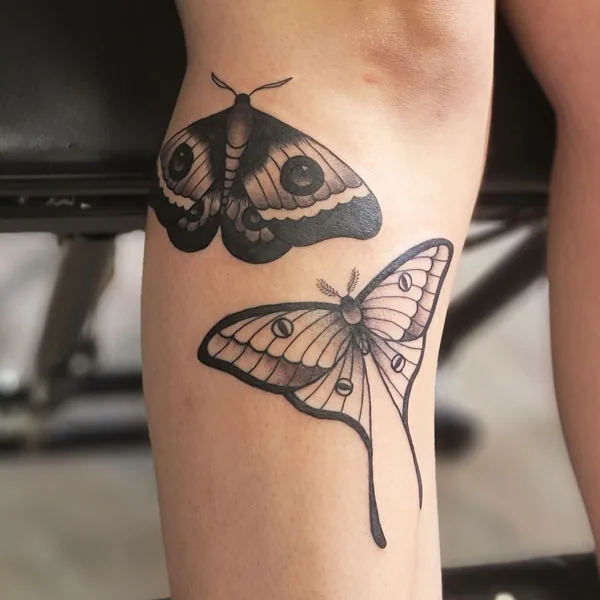 Luna Moth tattoo 12