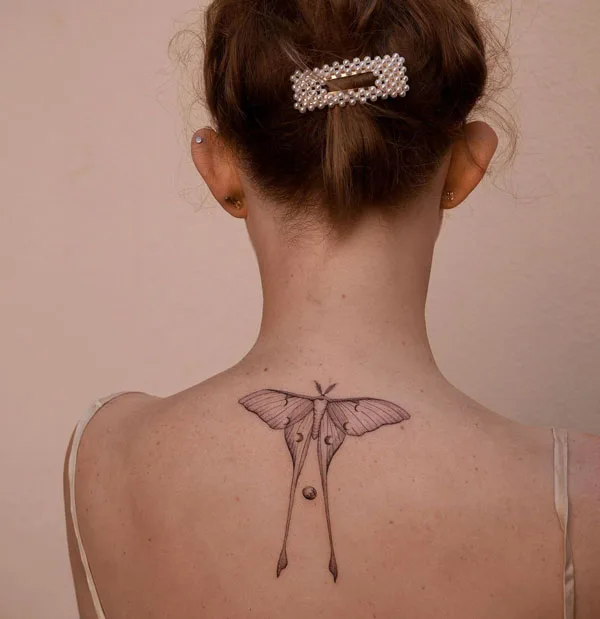 Luna Moth tattoo 17