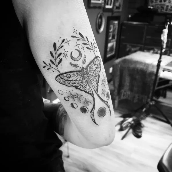 Luna Moth tattoo 19