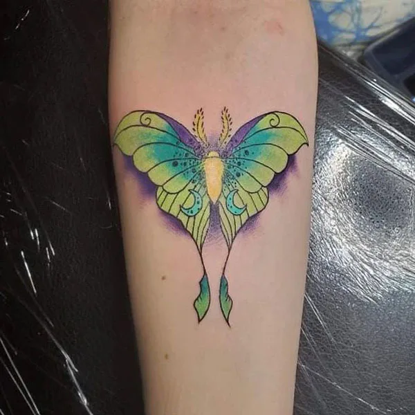 Luna Moth tattoo 26