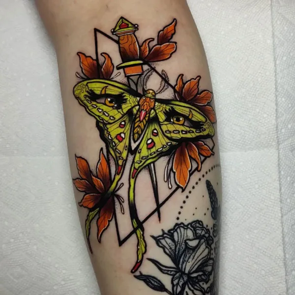 Luna Moth tattoo 35