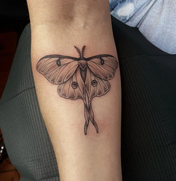 Luna Moth tattoo 36