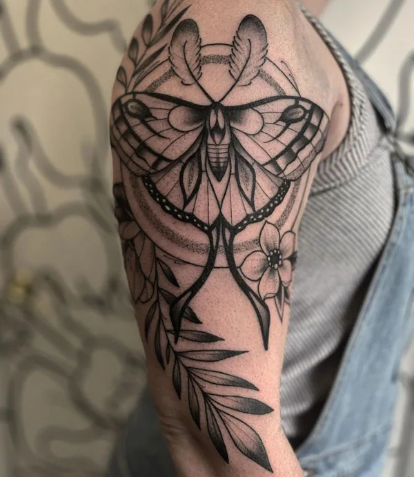 Luna Moth tattoo 38