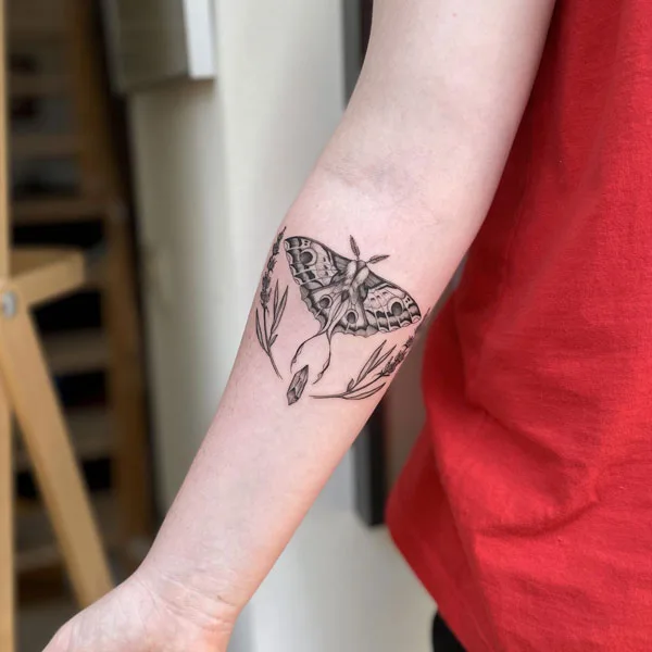 Luna Moth tattoo 59