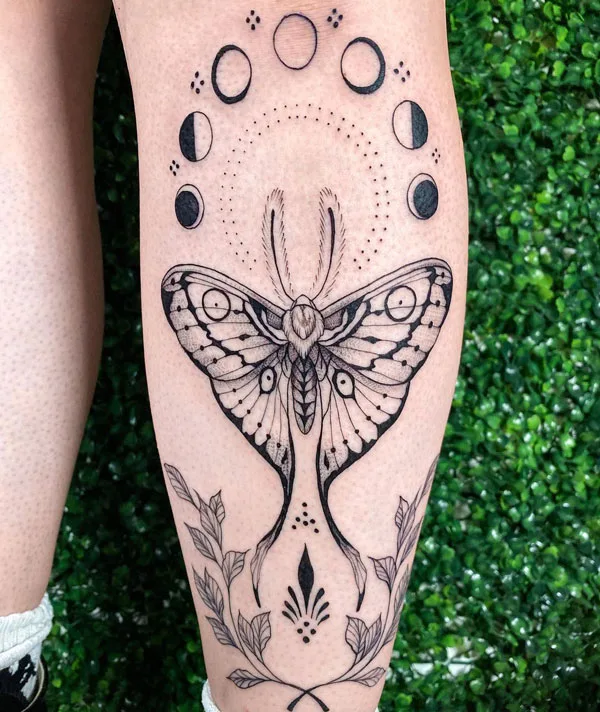 Luna Moth tattoo 62