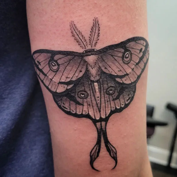Luna Moth tattoo 75