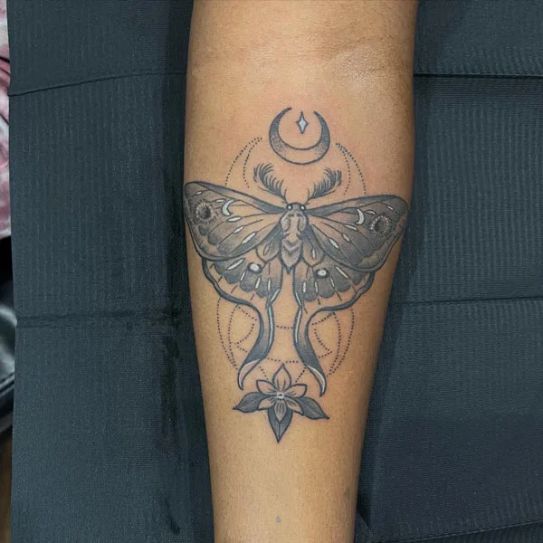 Luna Moth tattoo 76