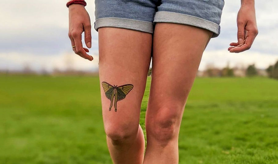 Luna Moth tattoo