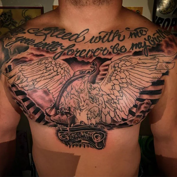 Mexican eagle tattoo 24