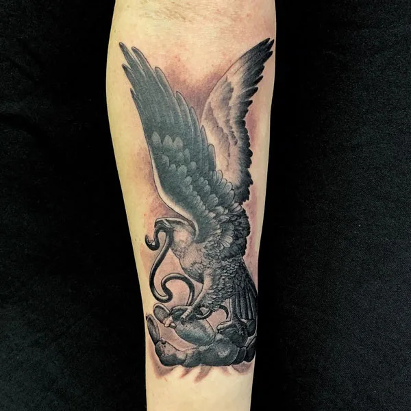 Mexican eagle tattoo 27
