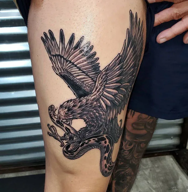 Mexican eagle tattoo 33