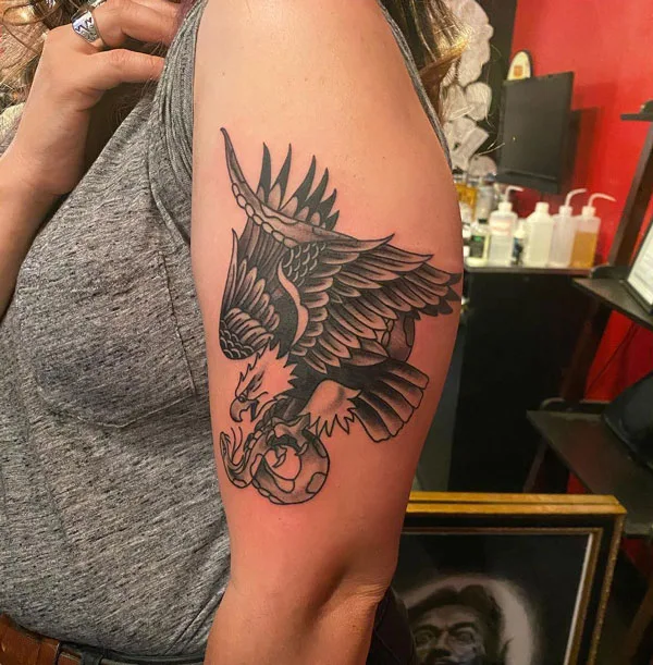 Mexican eagle tattoo 40