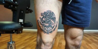 Mexican eagle tattoo