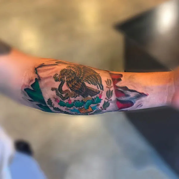 Mexican eagle tattoo 49