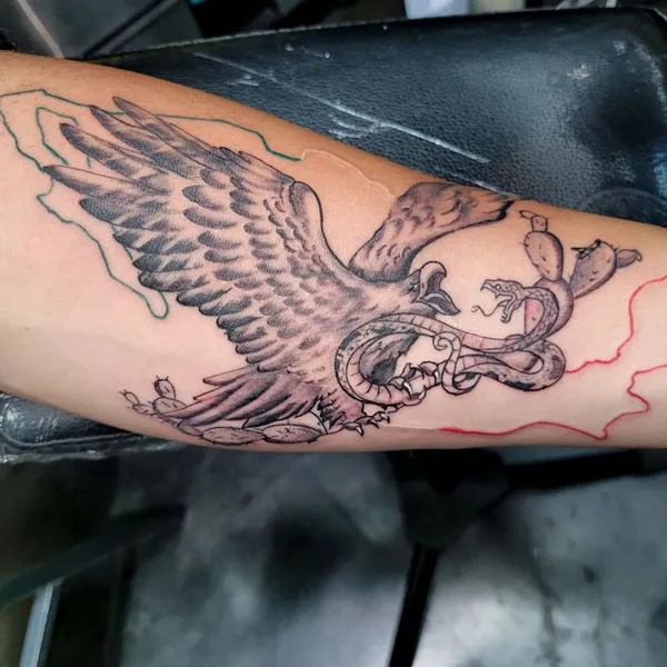 Mexican eagle tattoo 65