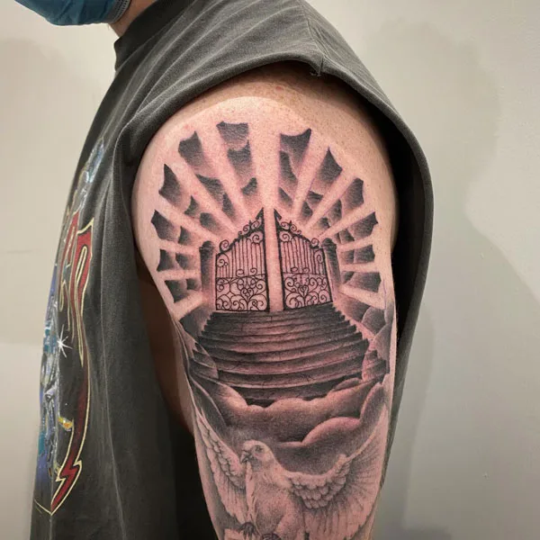 Stairway to heaven tattoo 1