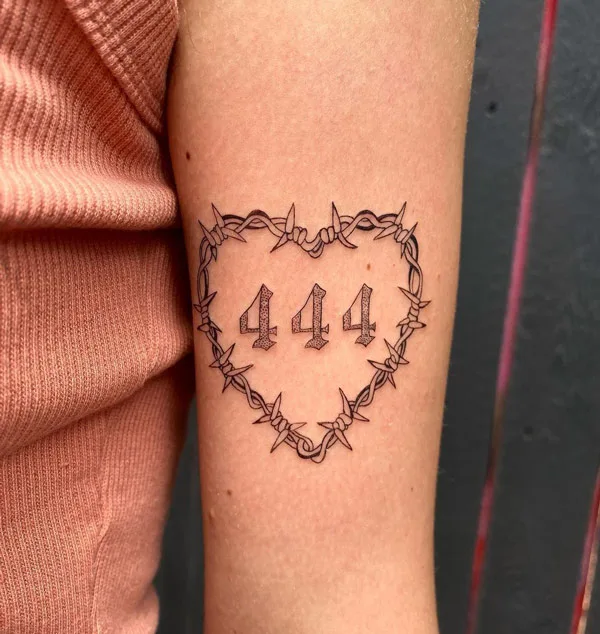 Angel Number Tattoo 4