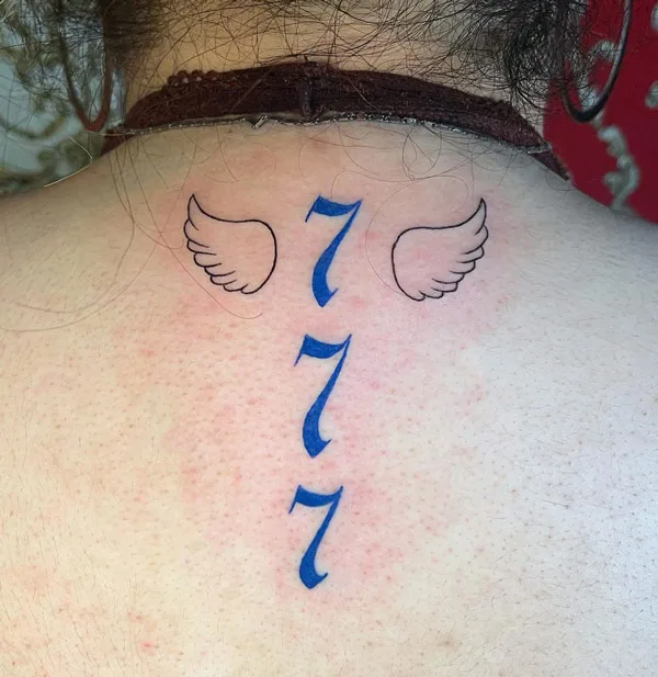 Angel number tattoo 24