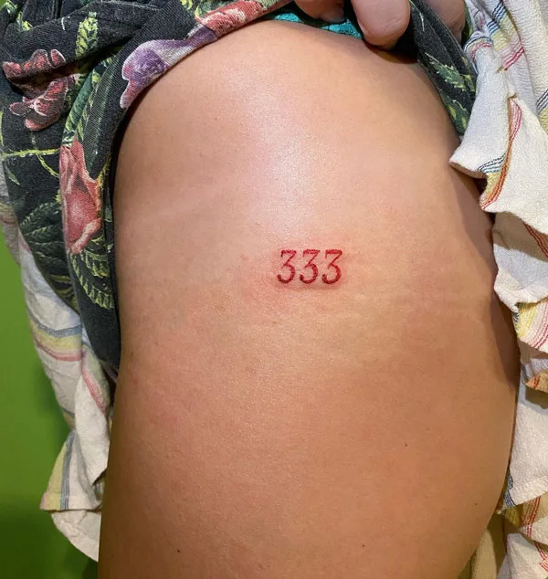 Angel number tattoo 27