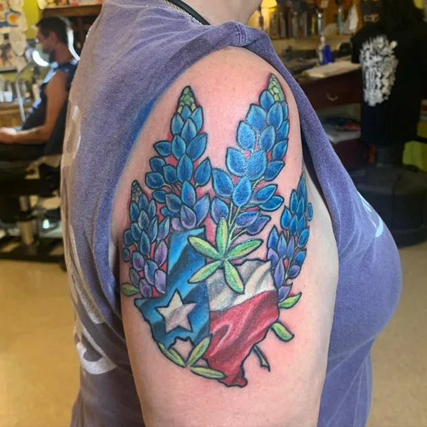 Bluebonnet tattoo 19
