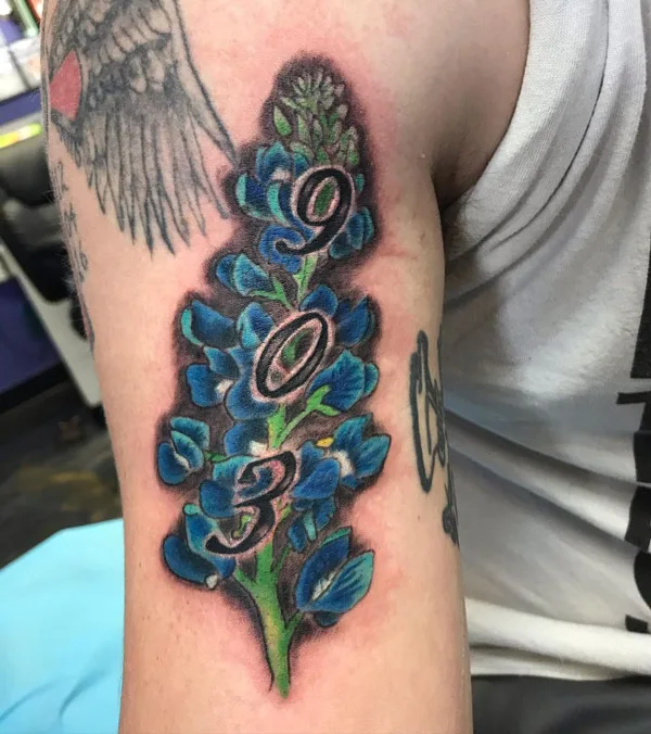 Bluebonnet tattoo 27