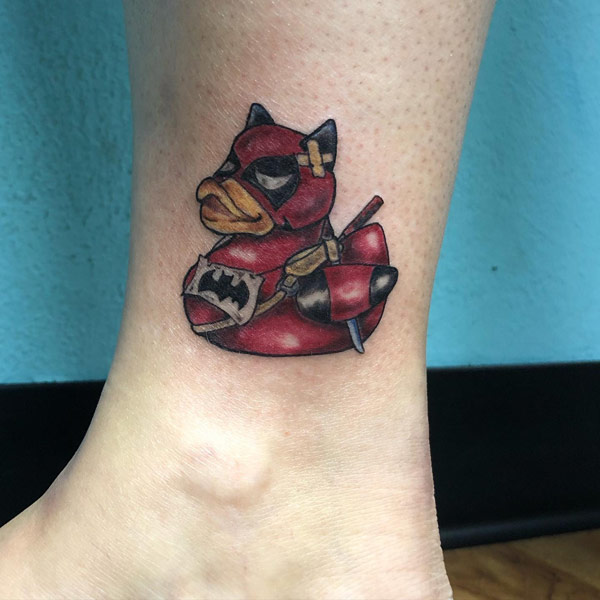 Deadpool ducky tattoo