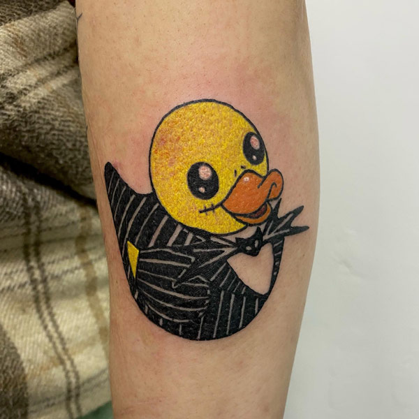 Jack Skelly ducky tattoo