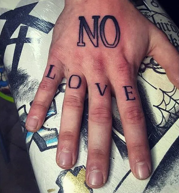 No love tattoo 27