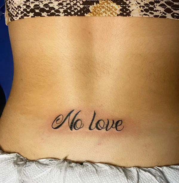 No love tattoo 33