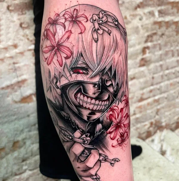 Tokyo Ghoul tattoo flower
