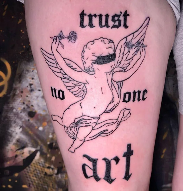 Trust no one tattoo 23