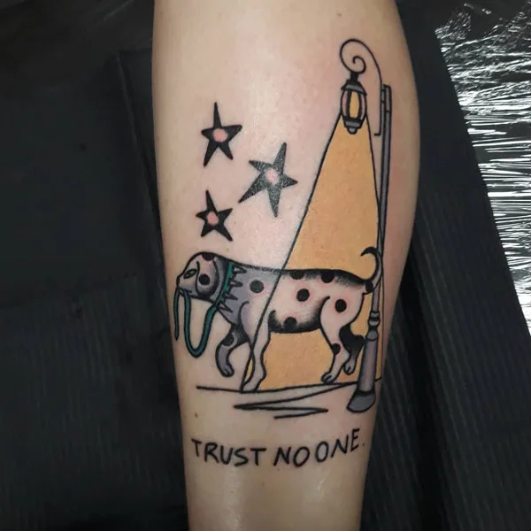 Trust no one tattoo 53
