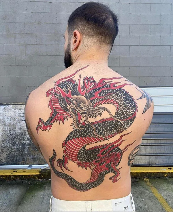 123 Trending Back Dragon Tattoo Designs For This Year!